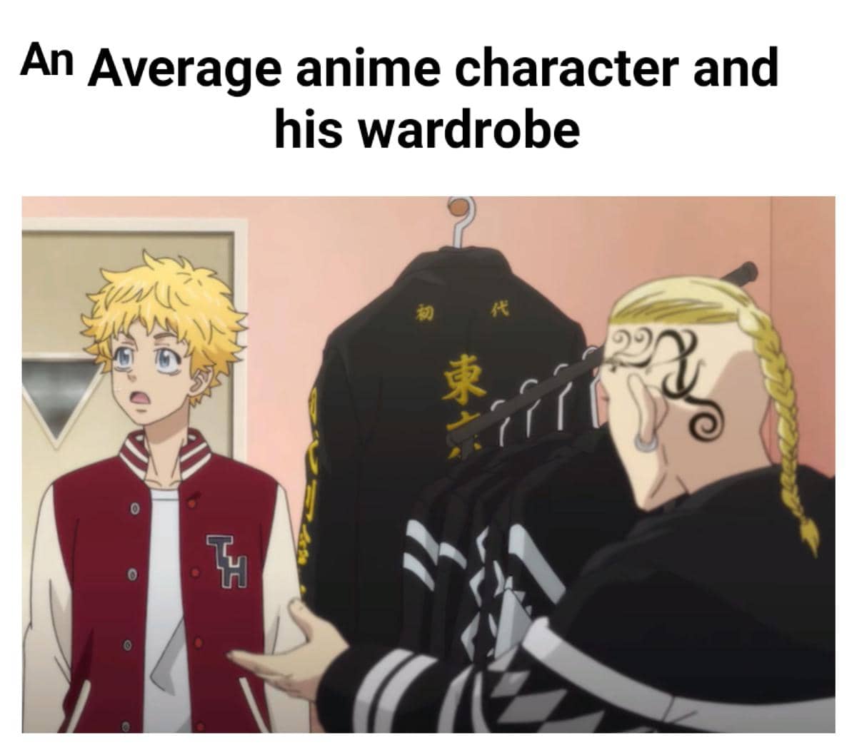meme anime tentang pakaian