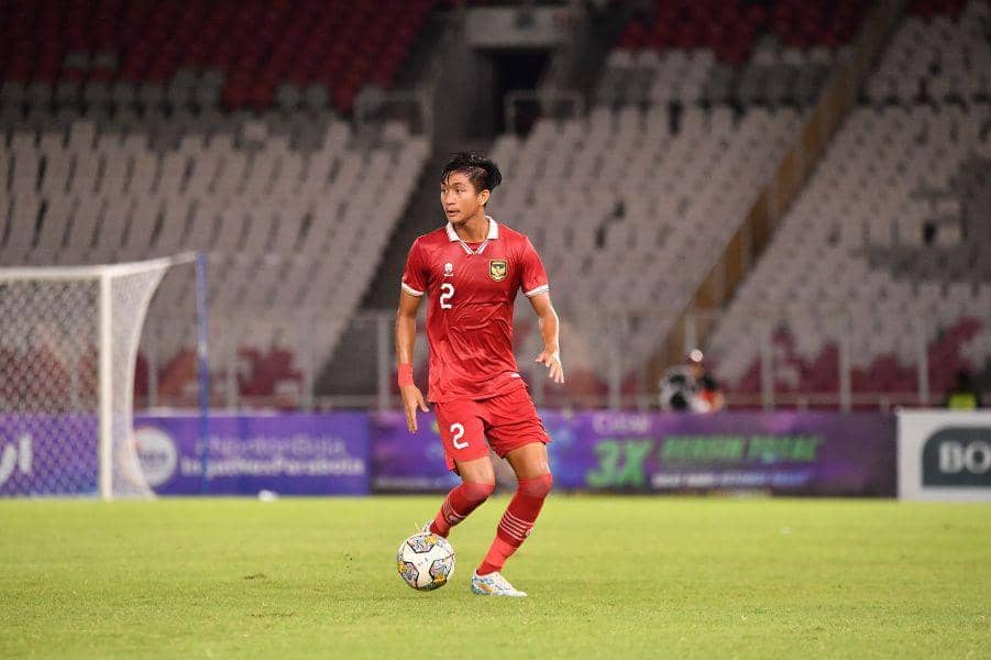 Aksi pemain muda PSM Makassar, Sulthan Zaky, saat memperkuat Timnas Indonesia U-20.