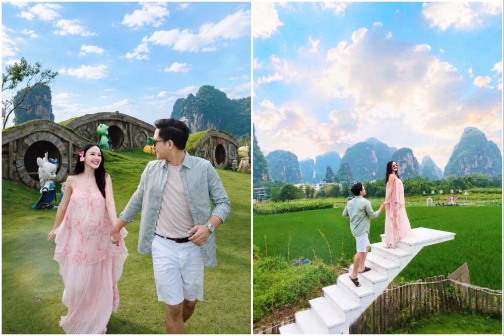 7 Potret Babymoon Nanda Arsyinta di China, Mirip Negeri Dongeng!