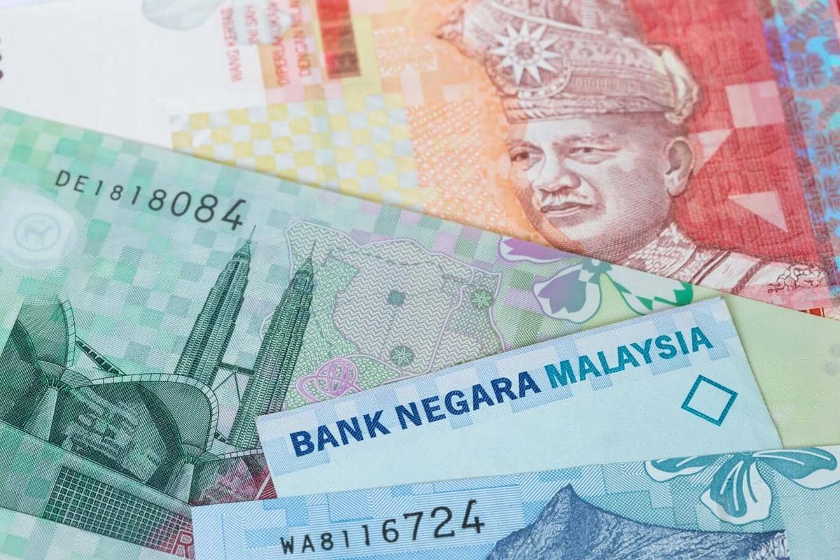 ilustrasi mata uang Malaysia, ringgit