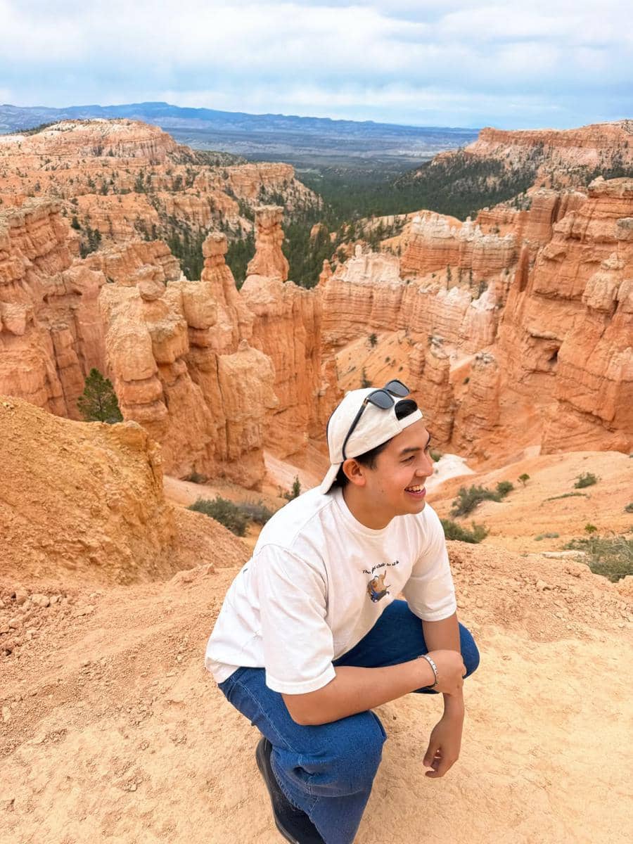 Jerome Polin mengunjungi Bryce Canyon National Park