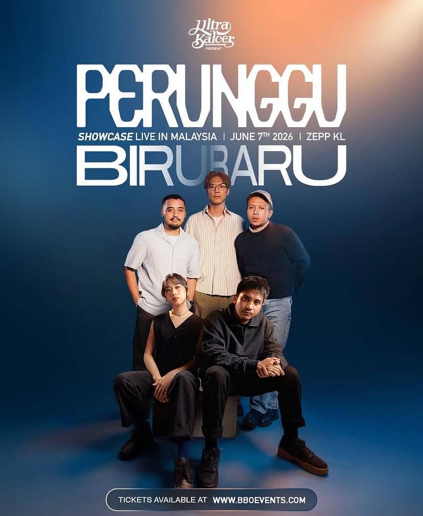 Poster konser Perunggu bertajuk Biru Baru yang akan digelar di Zepp Kuala Lumpur, Malaysia pada 7 Juni 2026.