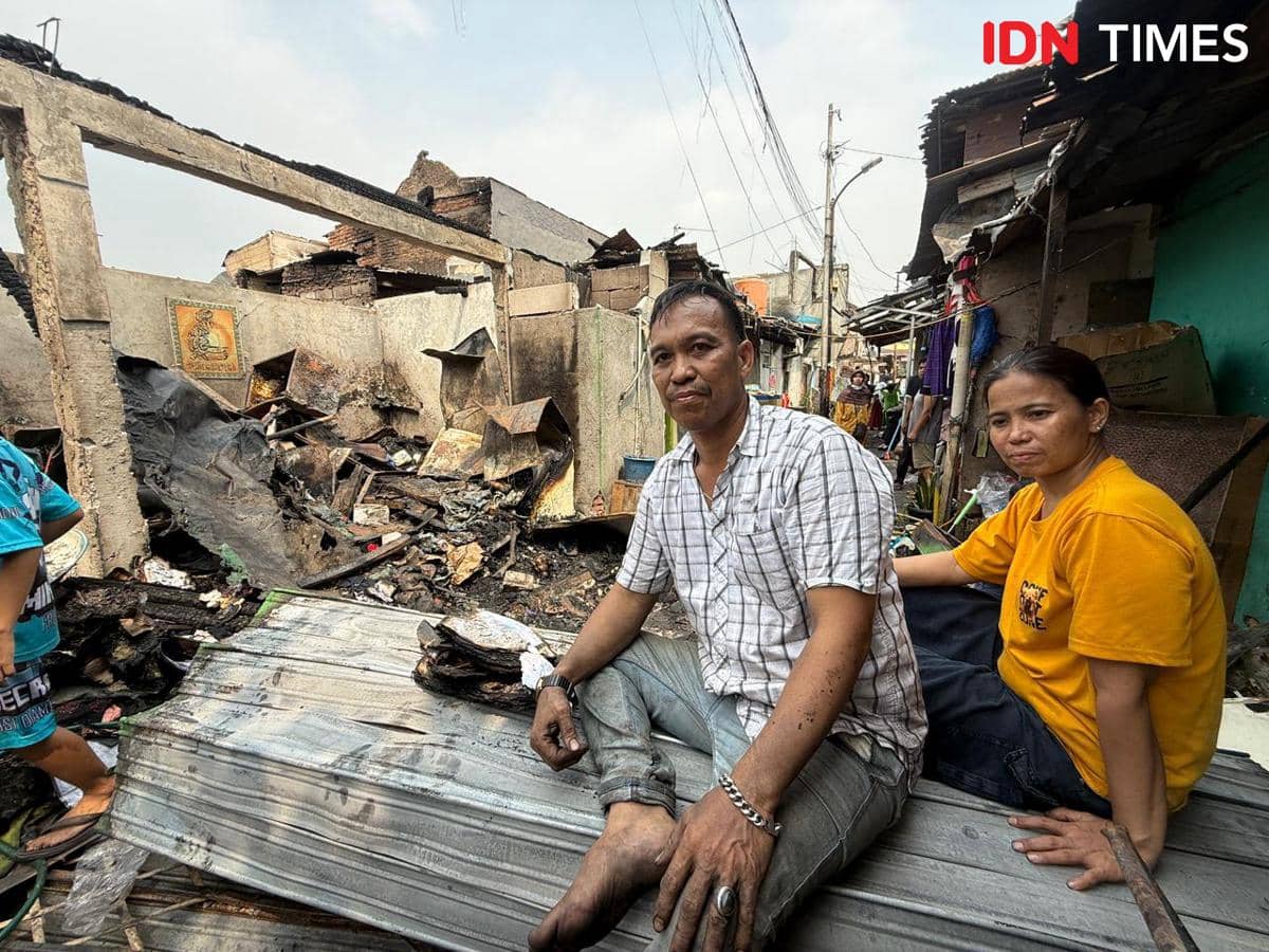 Korban Kebakaran Kemayoran Belum Mengungsi demi Jaga Sisa Barang