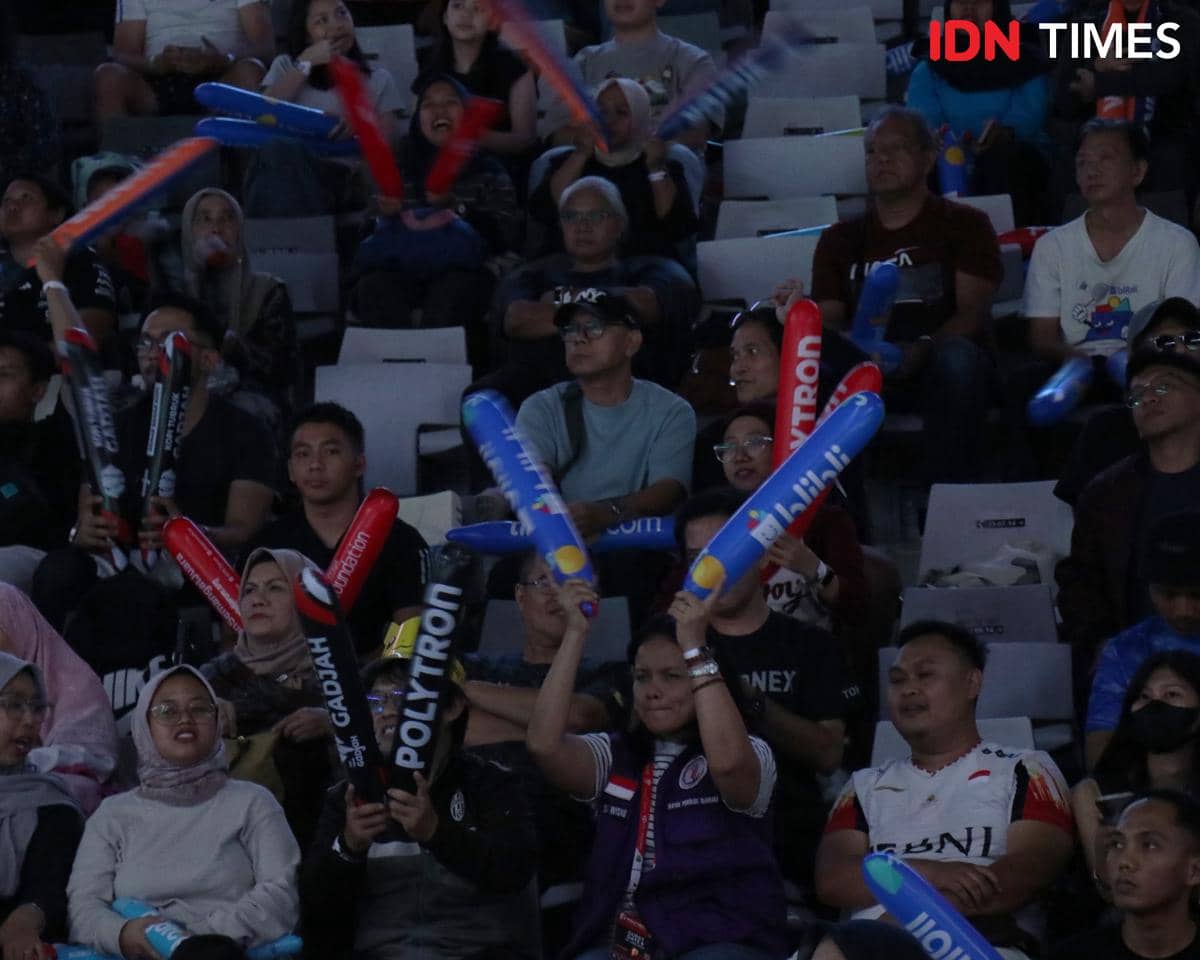 Suasana tribune Istora Senayan di hari pertama Indonesia Open 2026, Selasa (2/6/2026).  