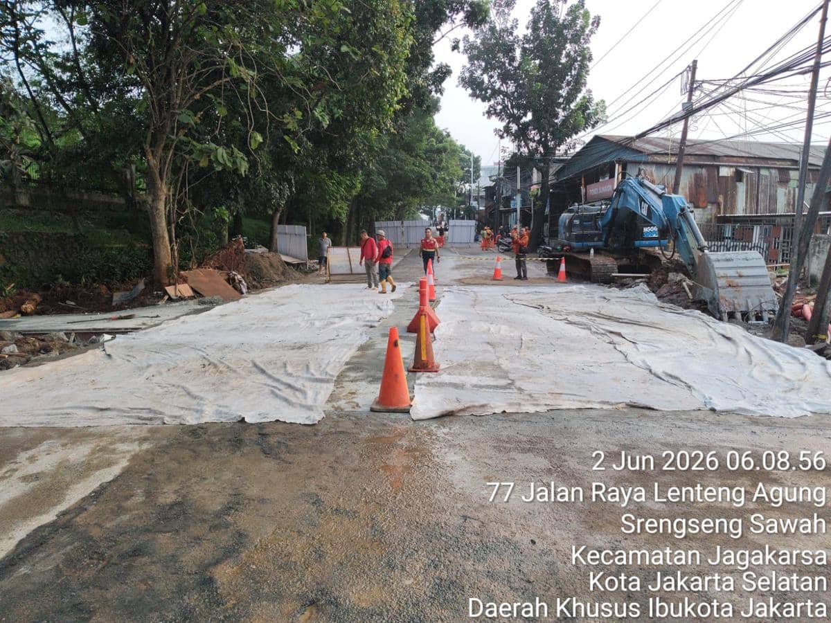 Dishub DKI: Jalan Lenteng Agung Arah Depok Dibuka Bertahap Mulai 08.00