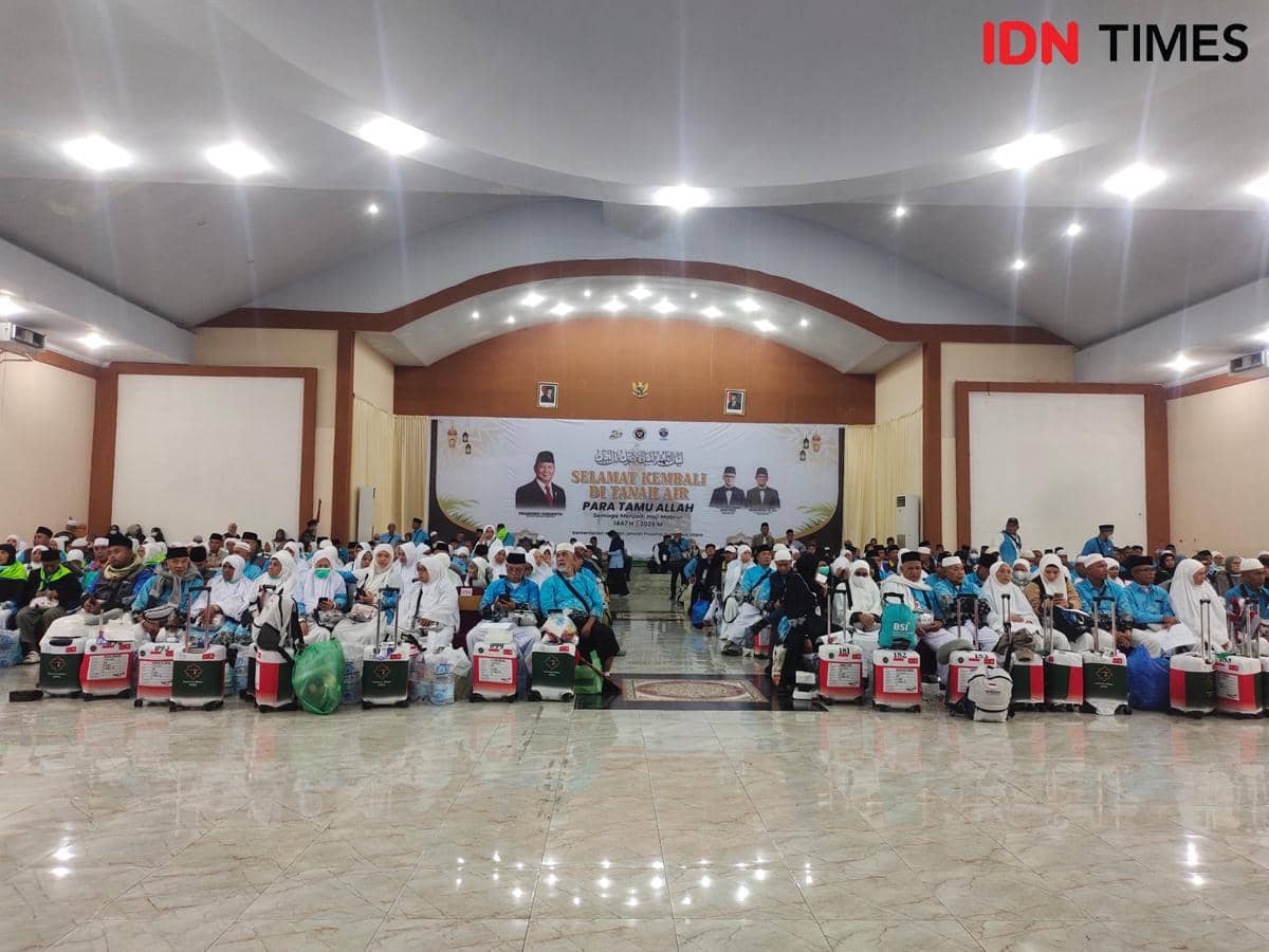 360 Jemaah Haji Sumut Kloter 1 Medan dan Binjai Tiba di Asrama Haji