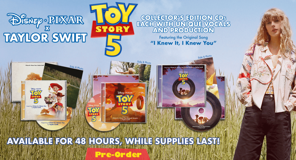 Taylor Swift rilis OST Toy Story 5