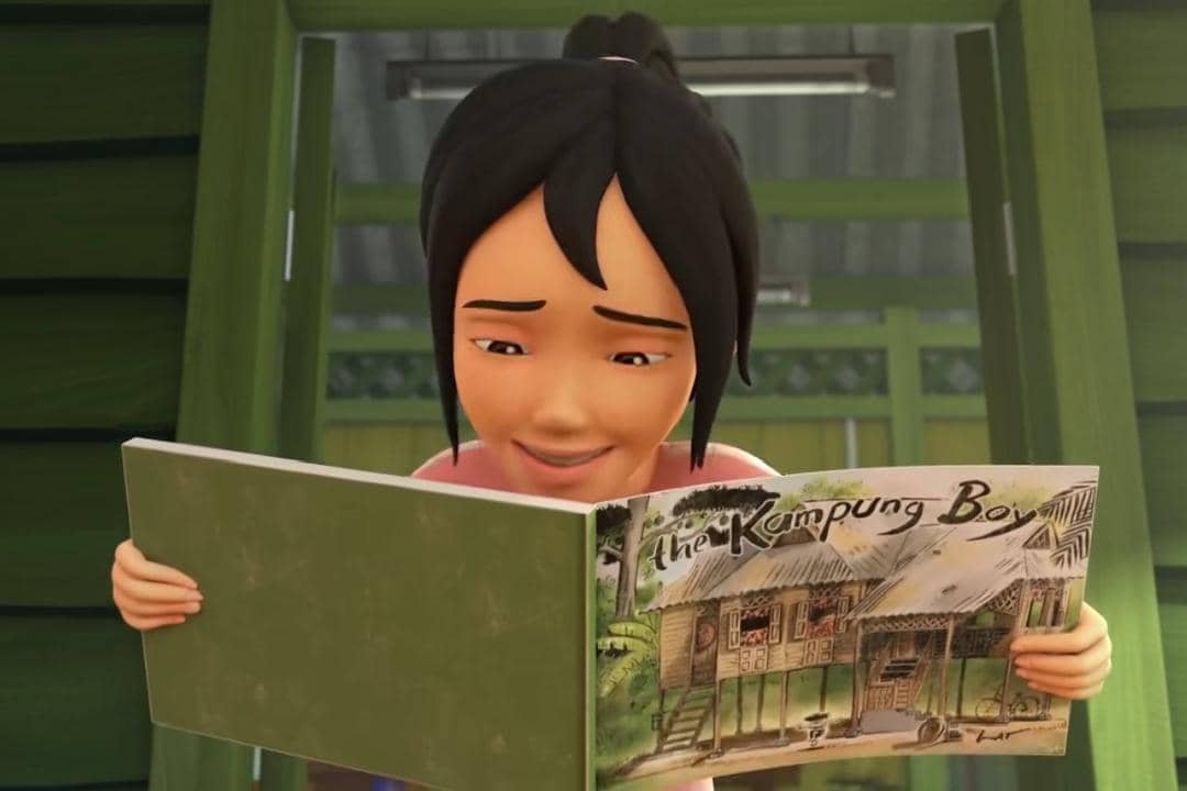 Kak Ros jatuh cinta dengan buku-buku karya Datuk Lat dan memiliki semua koleksinya, termasuk buku the Kampung Boy (Anak Kampung) ini