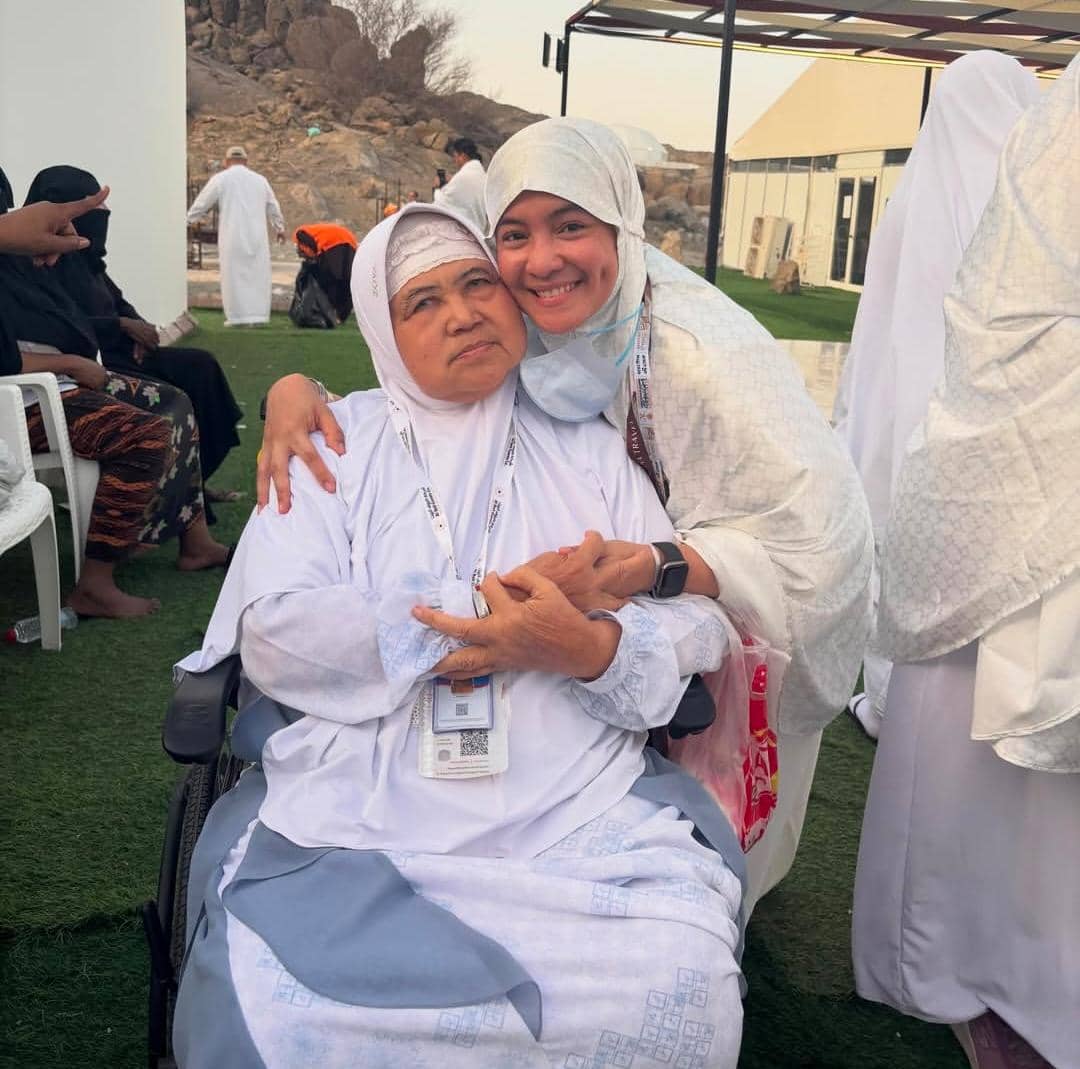 potret Intan Nuraini naik haji 2026