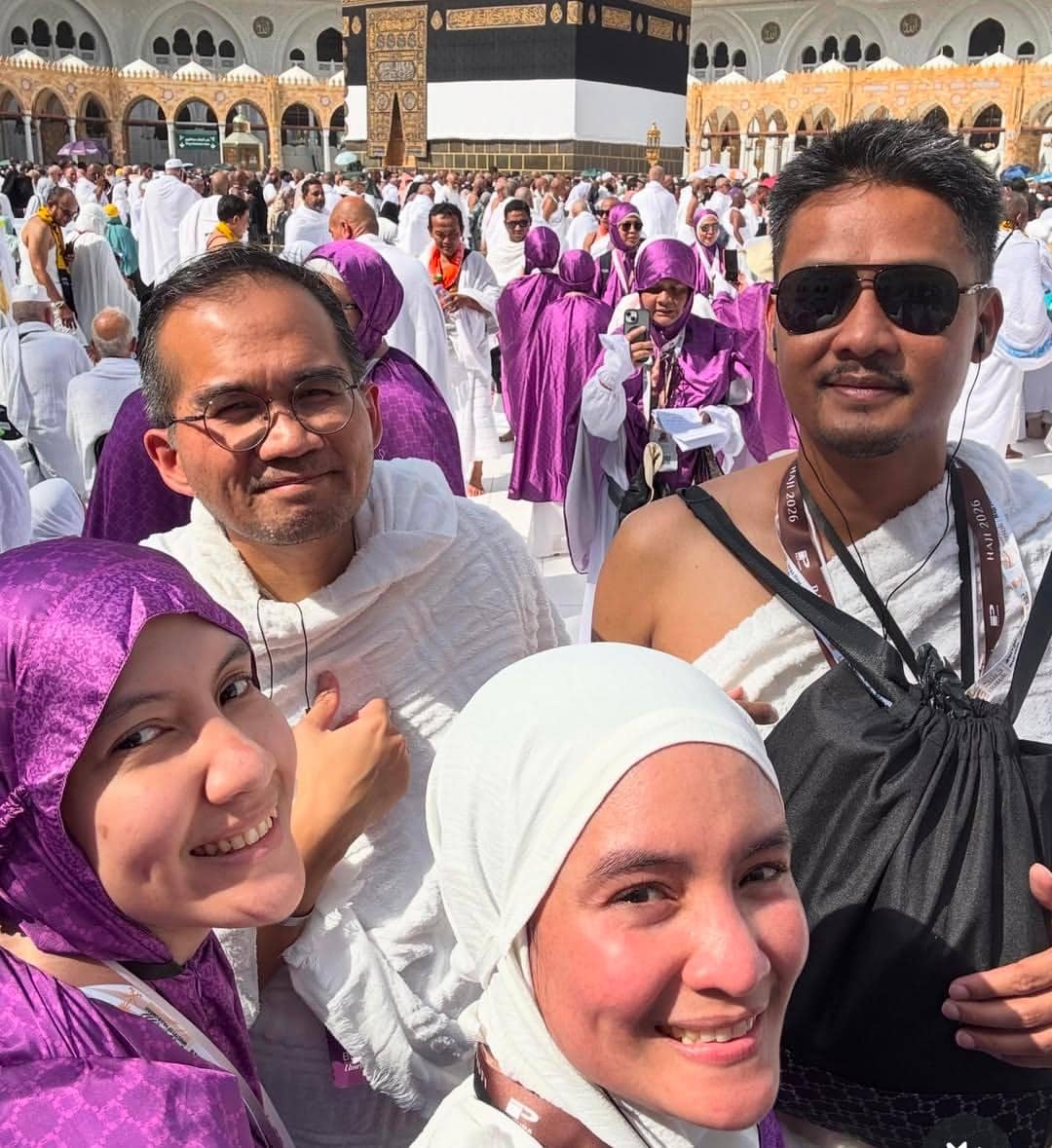 potret Intan Nuraini naik haji 2026