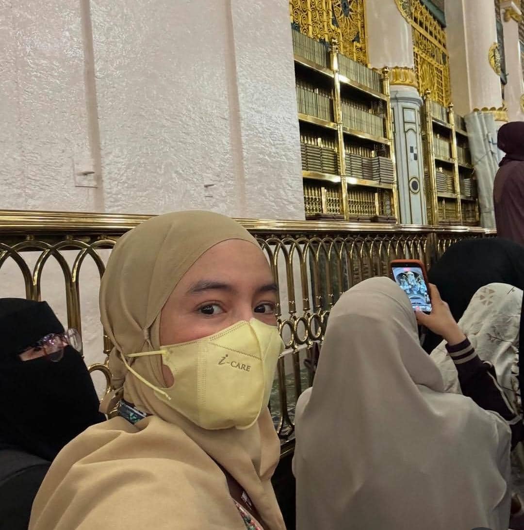 potret Intan Nuraini naik haji 2026