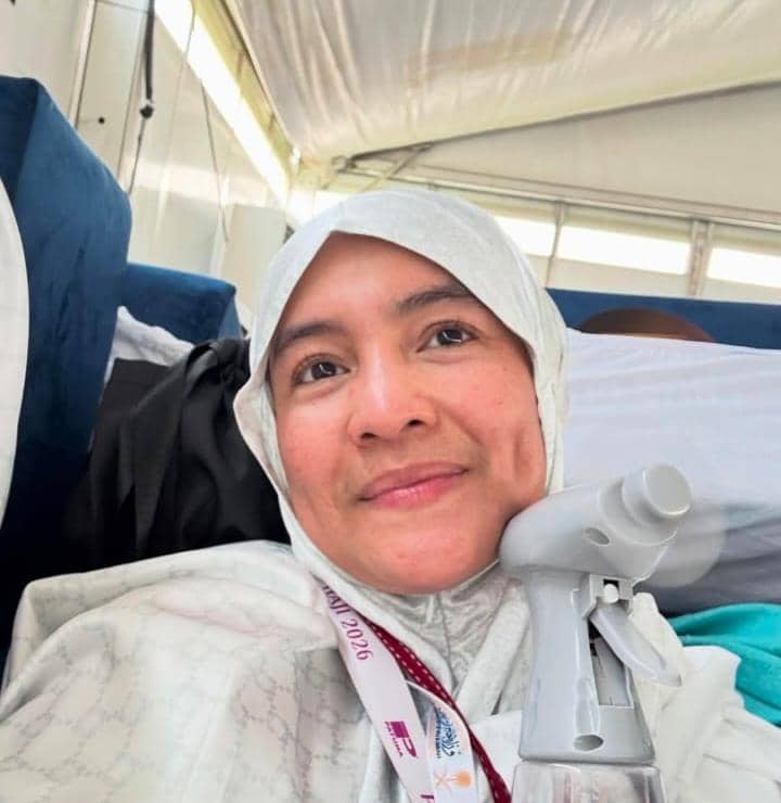 potret Intan Nuraini naik haji 2026