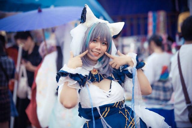 Ilustrasi cosplayer