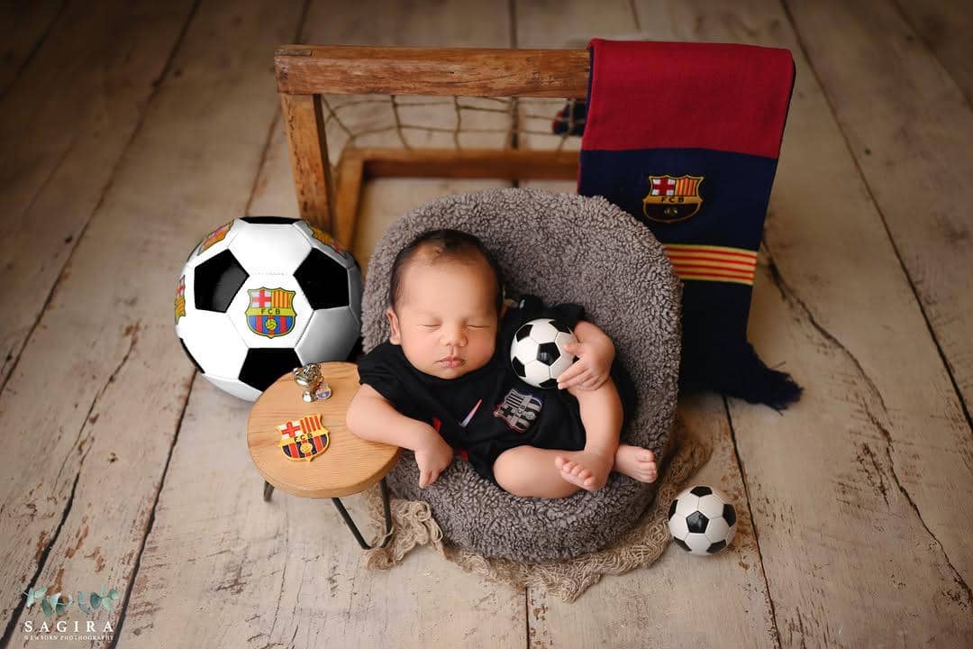 Photoshoot Baby Arash, anak Thariq dan Aaliyah (