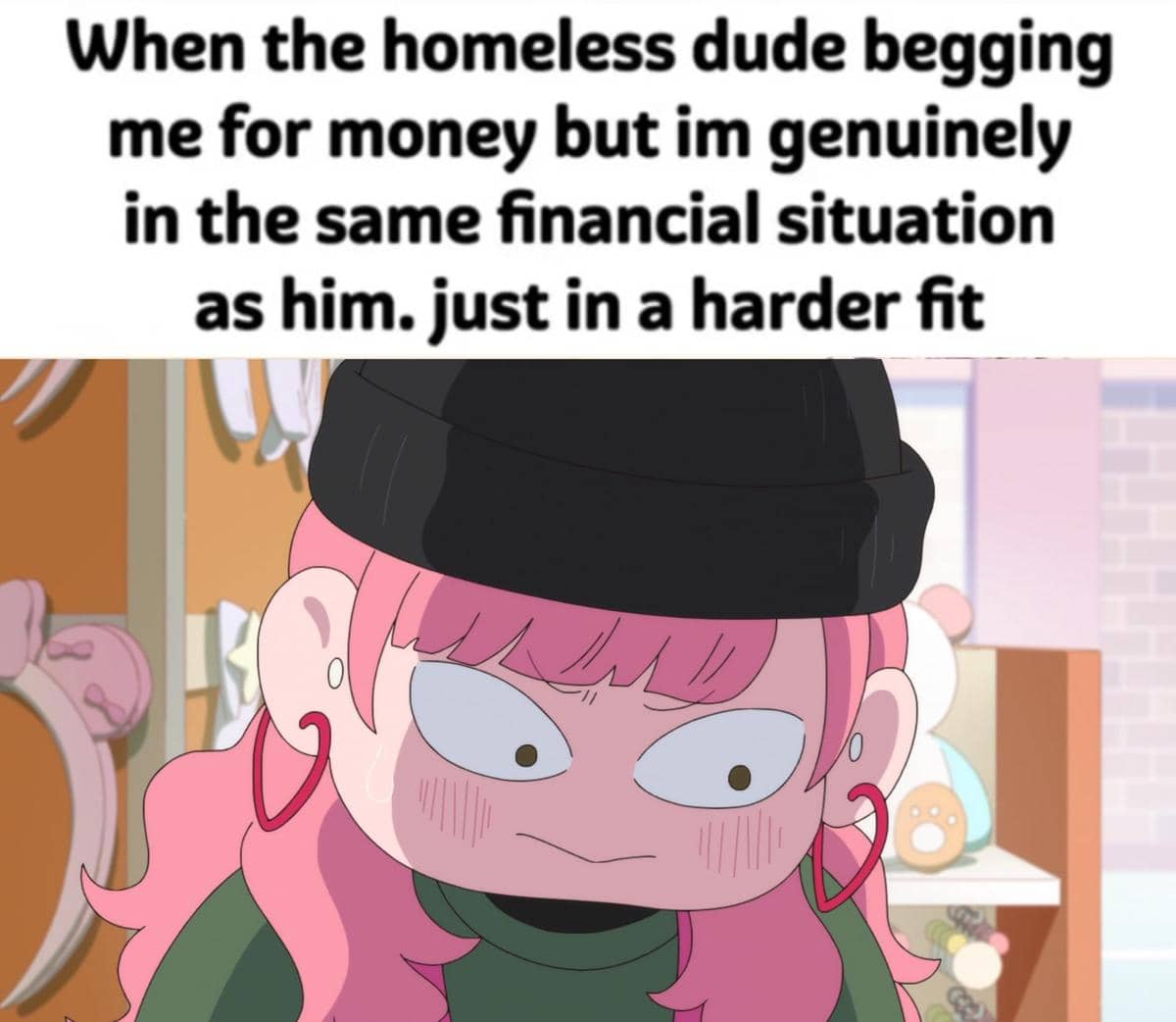 meme anime tentang sakit tak berdarah