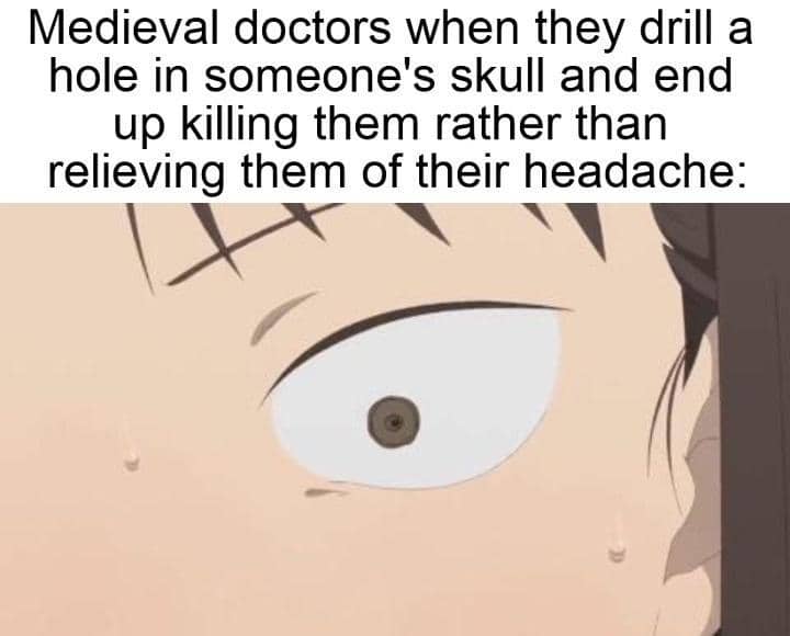 meme anime tentang sakit kepala