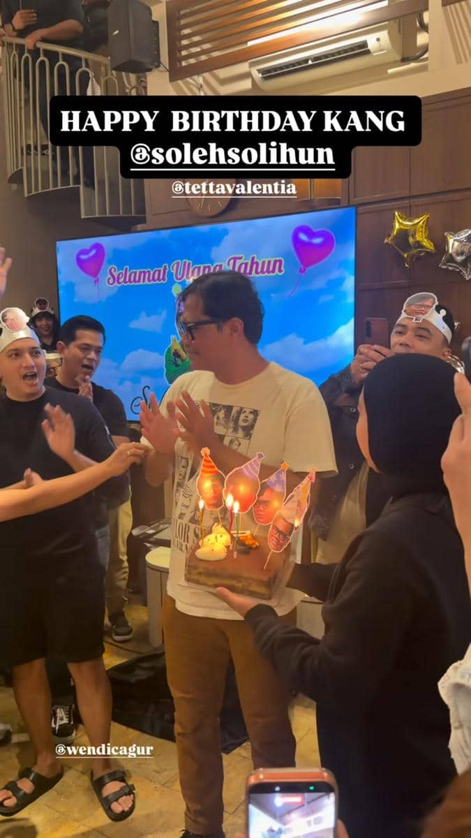 Ultah ke-47 Soleh Solihun (instagram.com/tettavalentia)
