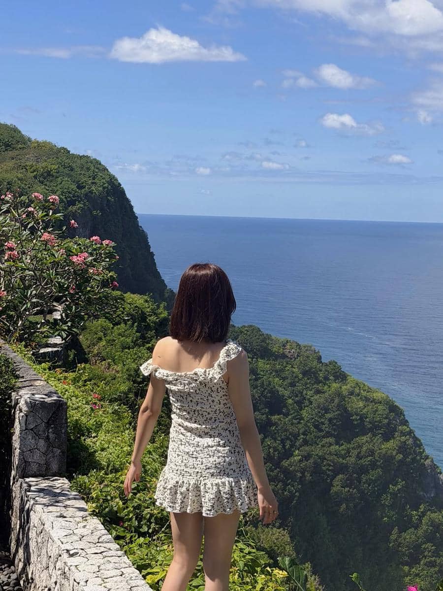 potret Kwon Eunbi liburan di Bali