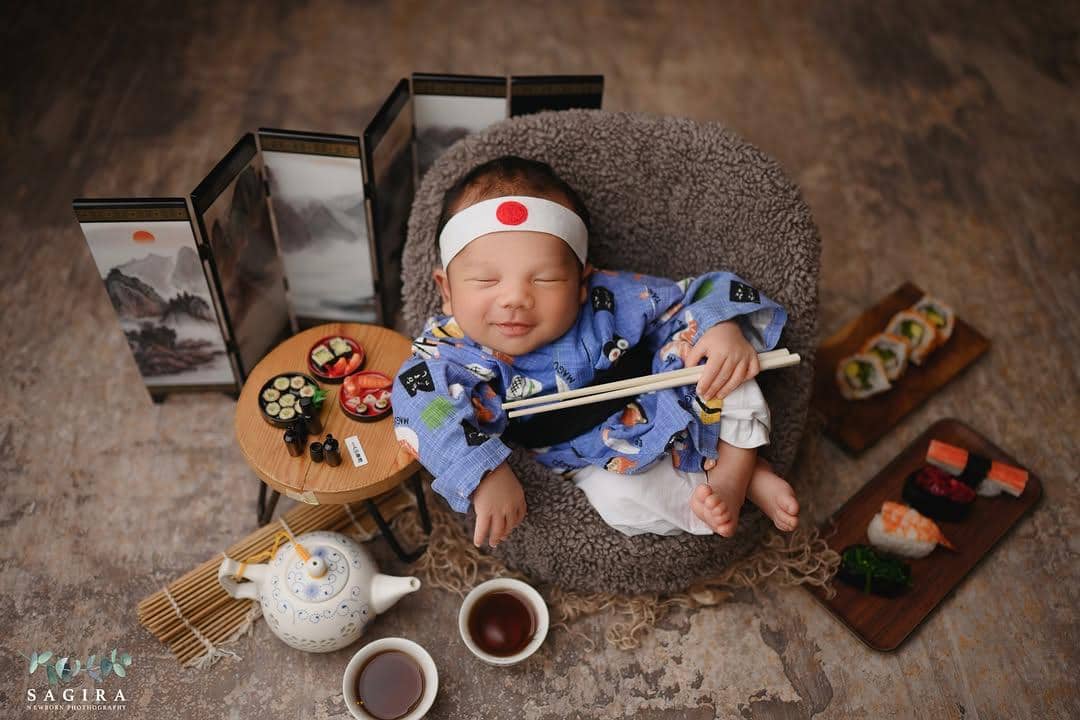 Photoshoot Baby Arash, anak Thariq dan Aaliyah (@sag