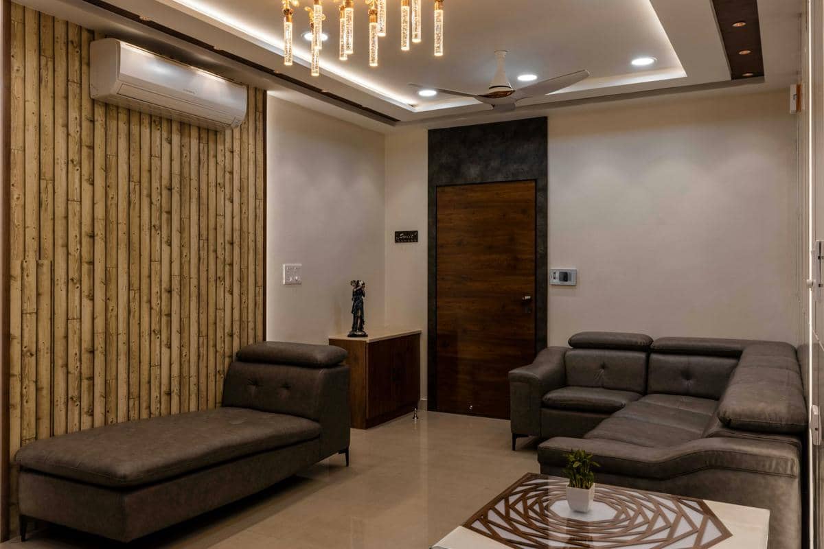 ilustrasi interior rumah dengan hidden lighting