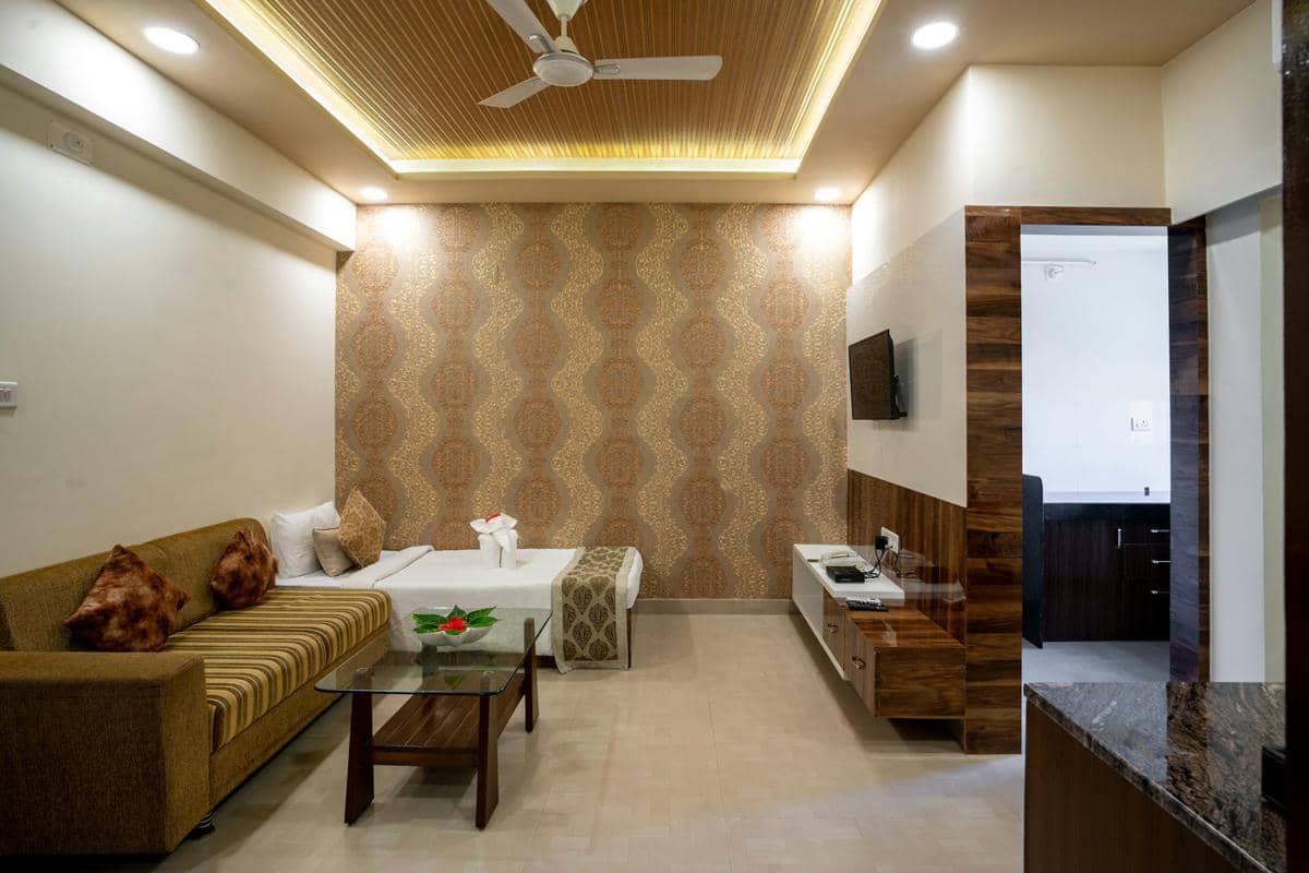 ilustrasi interior rumah dengan hidden lighting