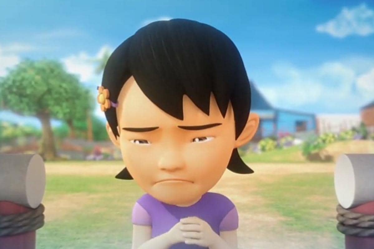 Susanti dalam Upin & Ipin episode "Temanku Susanti"