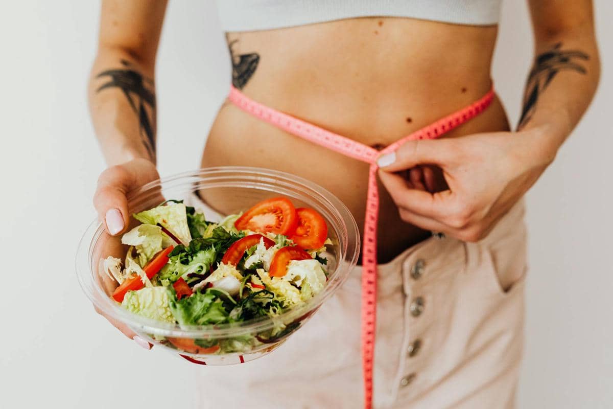 seorang wanita melakukan diet flexitarian 