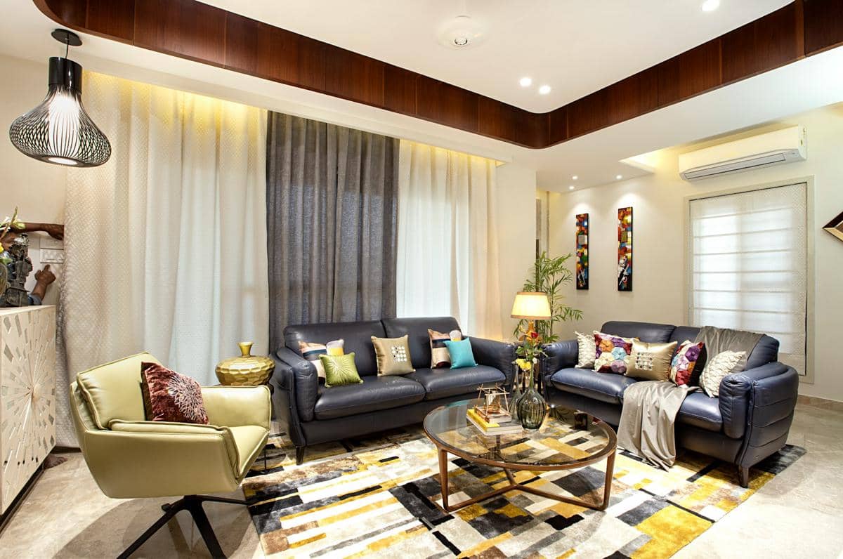 ilustrasi interior rumah dengan hidden lighting