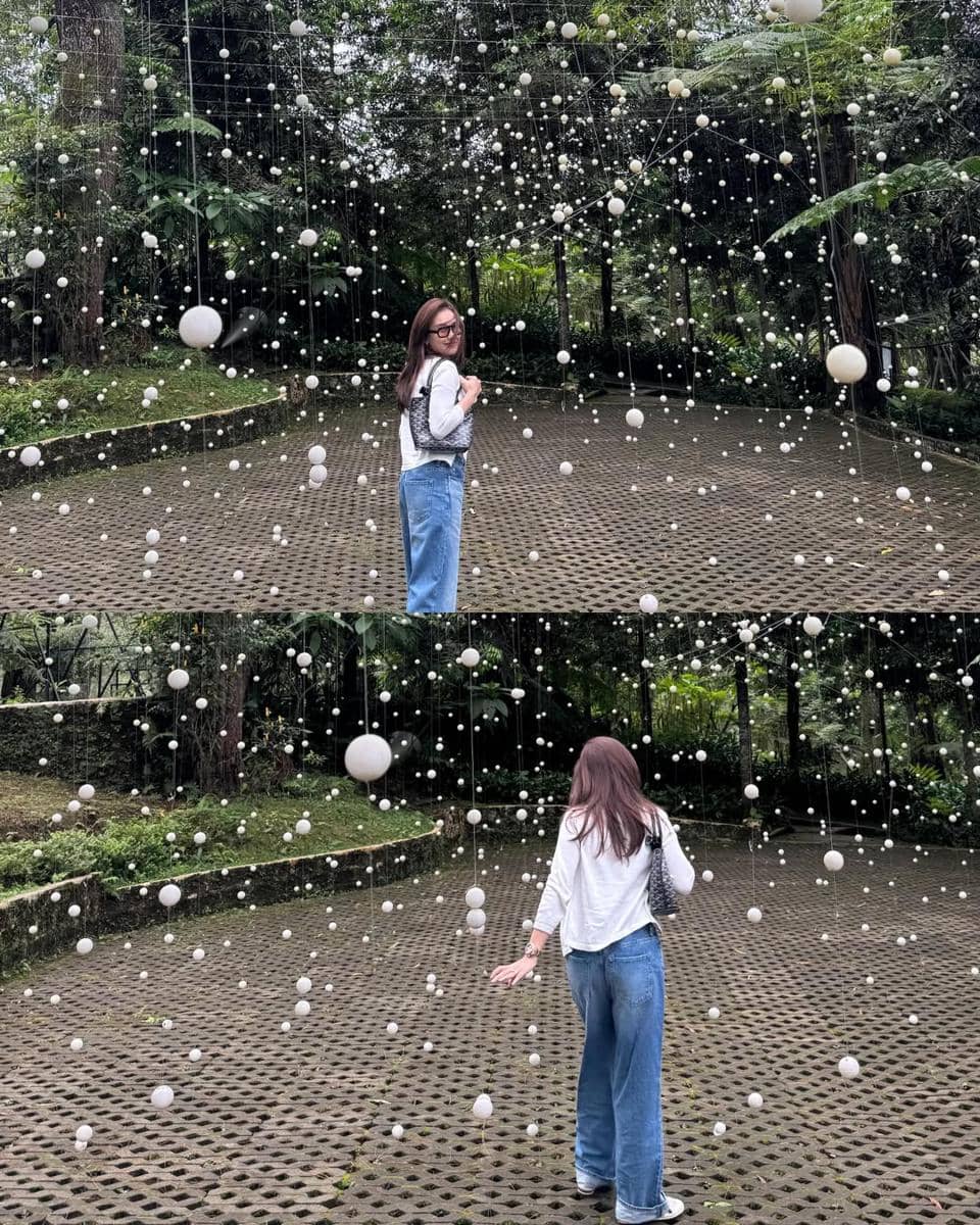 Ayu Ting Ting saat liburan di Lembang