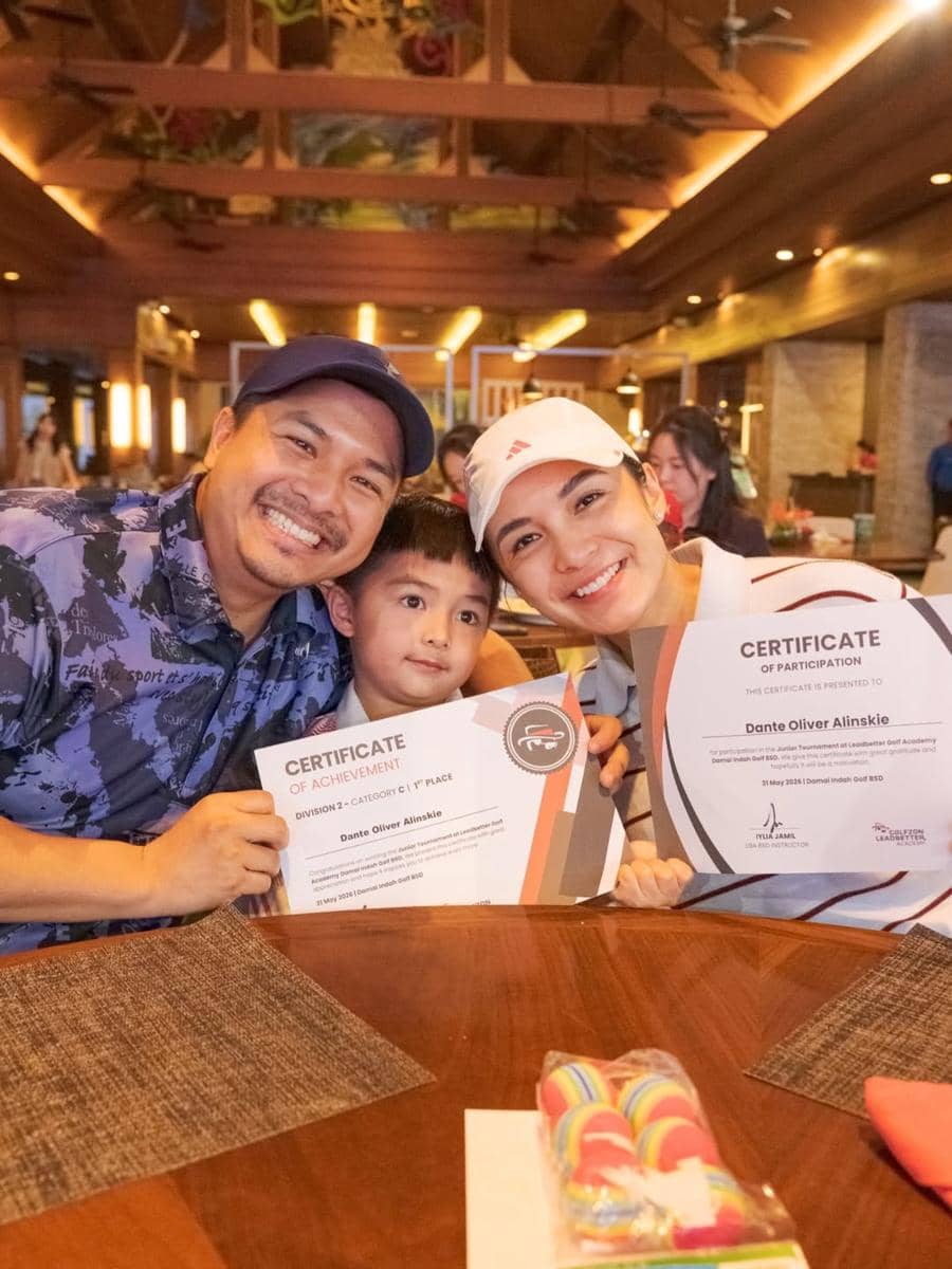 Dante anak Chelsea Olivia raih juara di turnamen golf junior