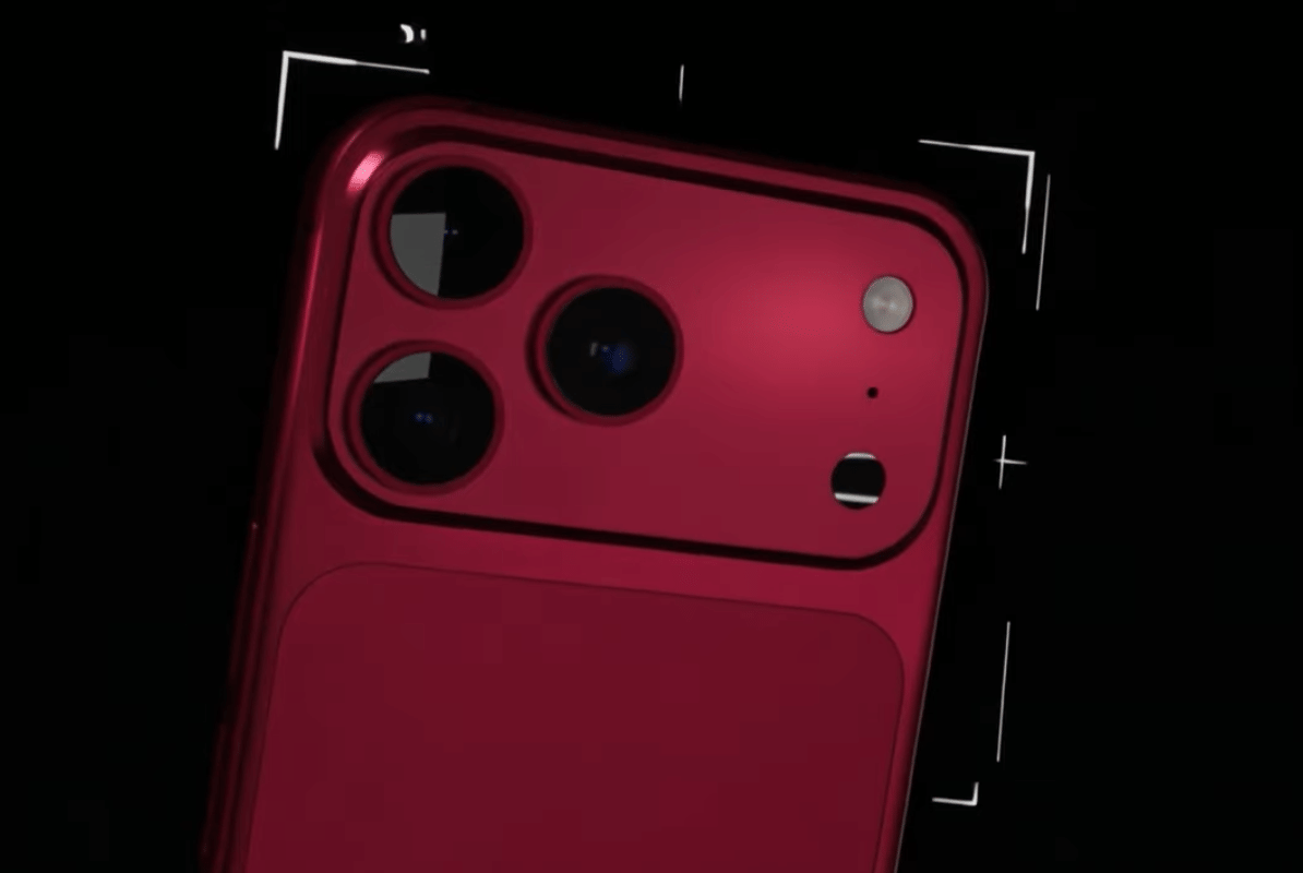 render susunan kamera belakang iPhone 18 Pro 