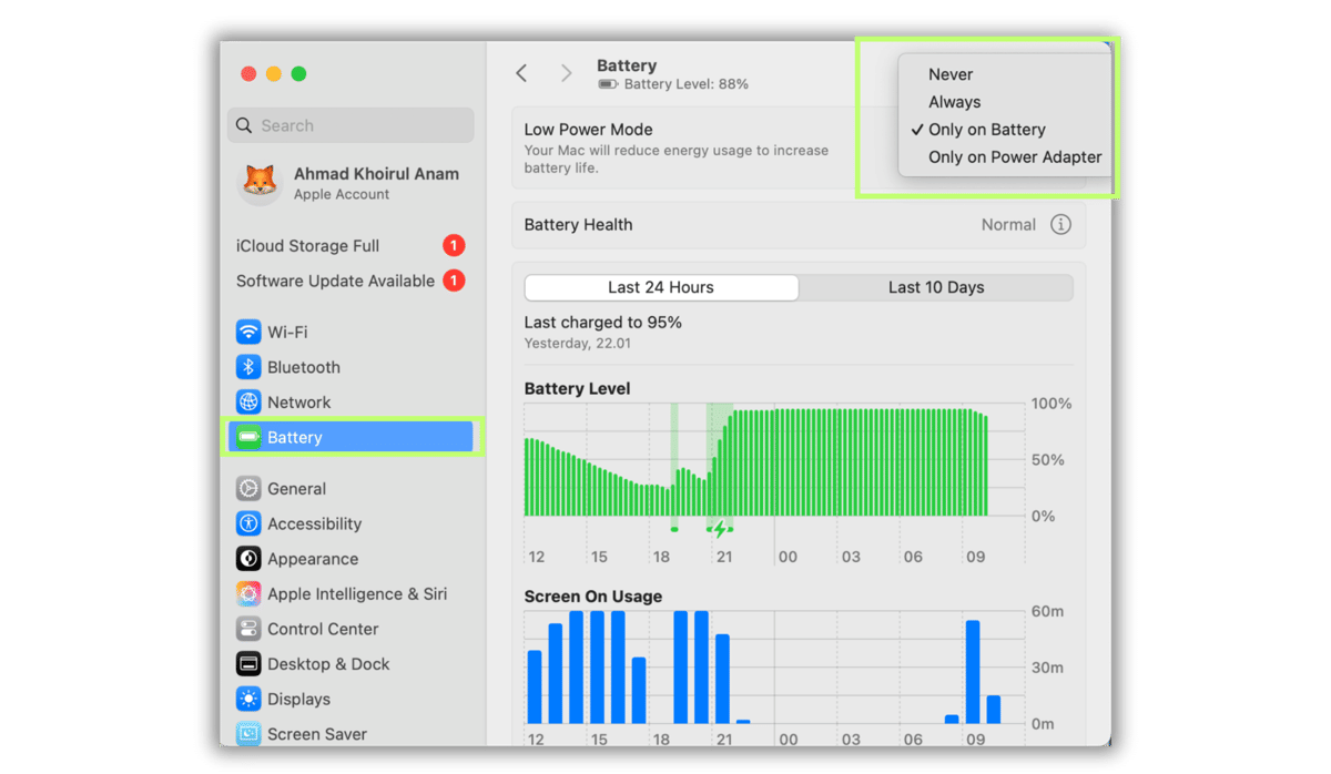cara ngejaga keawetan baterai MacBook
