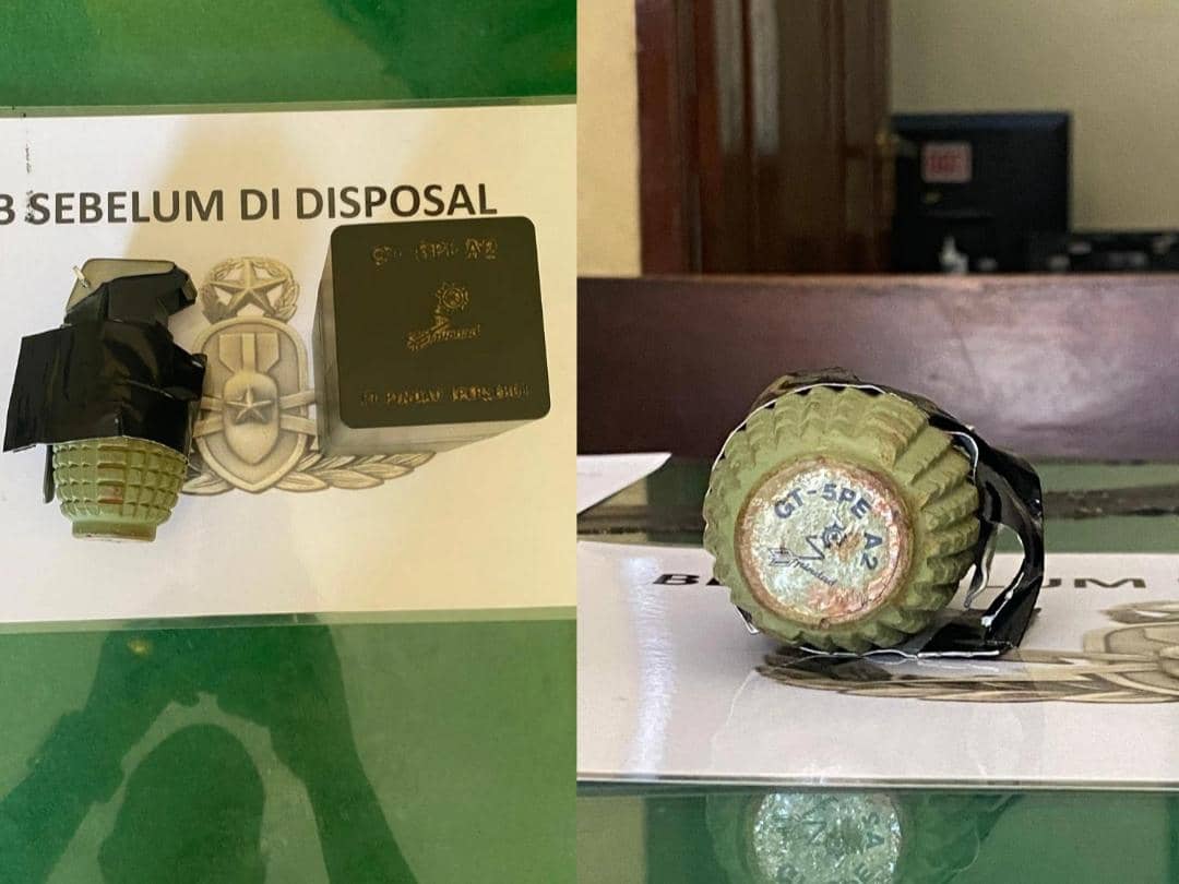 Pembobol Rumah di Pesawaran Ditembak, Ada Granat Nanas Aktif