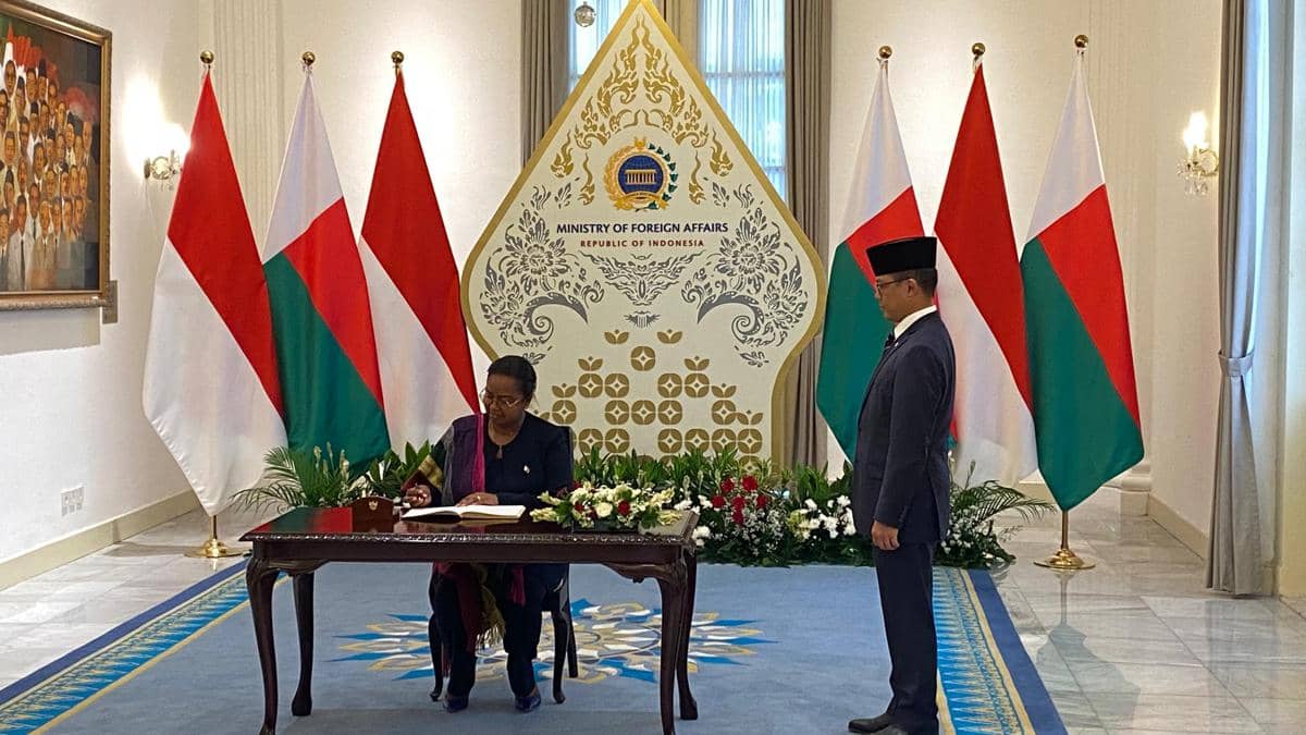 Penandatanganan sejumlah MoU antara Madagaskar dan Indonesia.