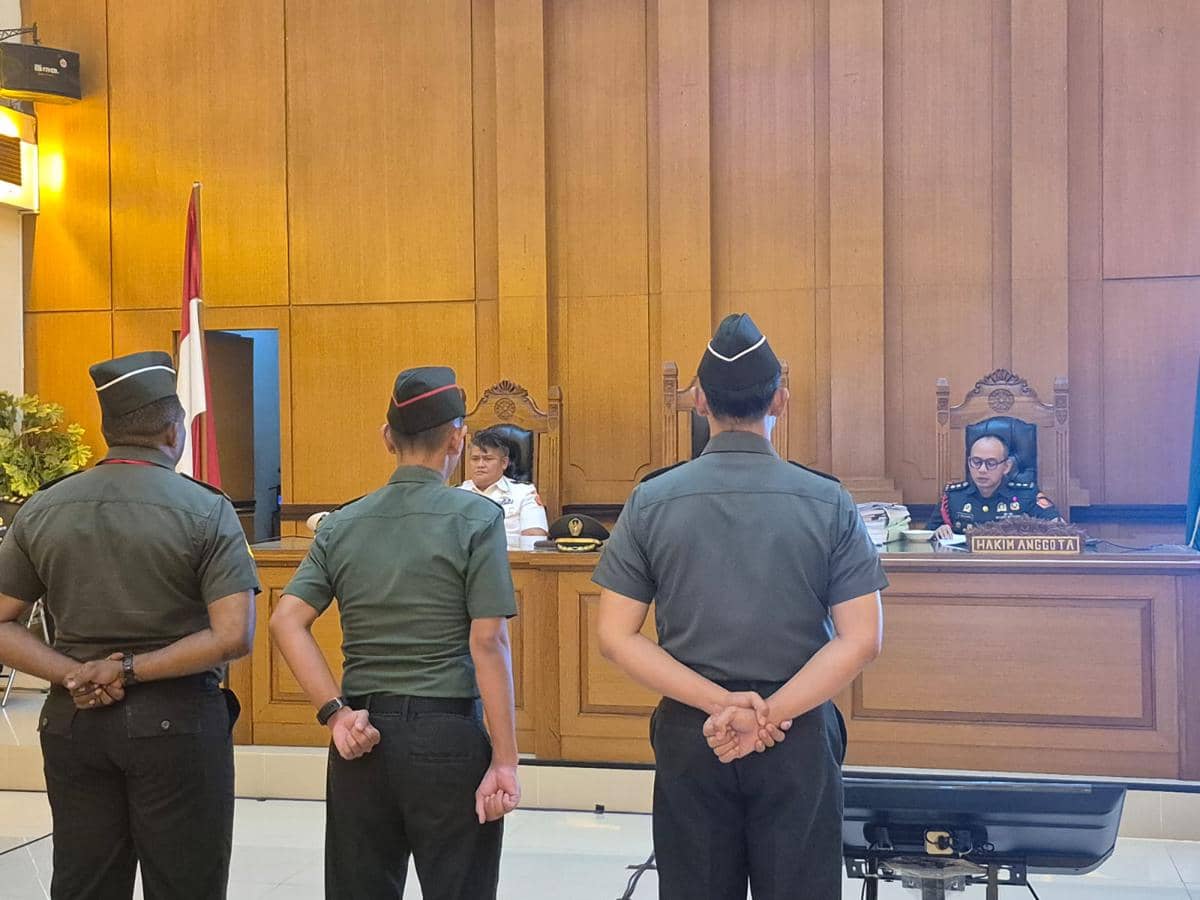 Hakim Vonis 3 Anggota TNI Pembunuh Kacab BRI 1 hingga 13 Tahun Bui