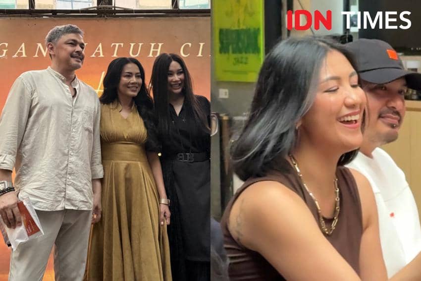 Potret Artis di Listening Party Album (Jangan) Jatuh Cinta Dee Lestari