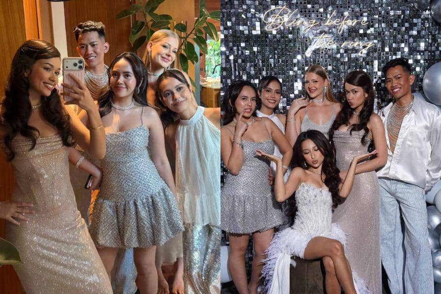 Gaya Rebecca Klopper di Bridal Shower Jennifer Coppen, Glamor!