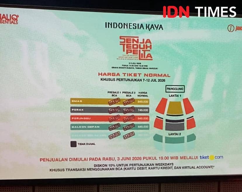Harga Tiket Pertunjukan Senja Teduh Pelita, Tambahan Usai Sold Out