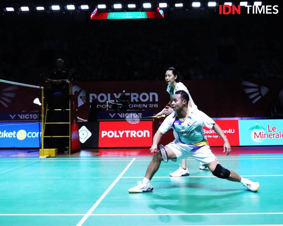 Rehan Naufal Kusharjanto/Gloria Emanuelle Widjaja di 32 besar Indonesia Open 2026. 