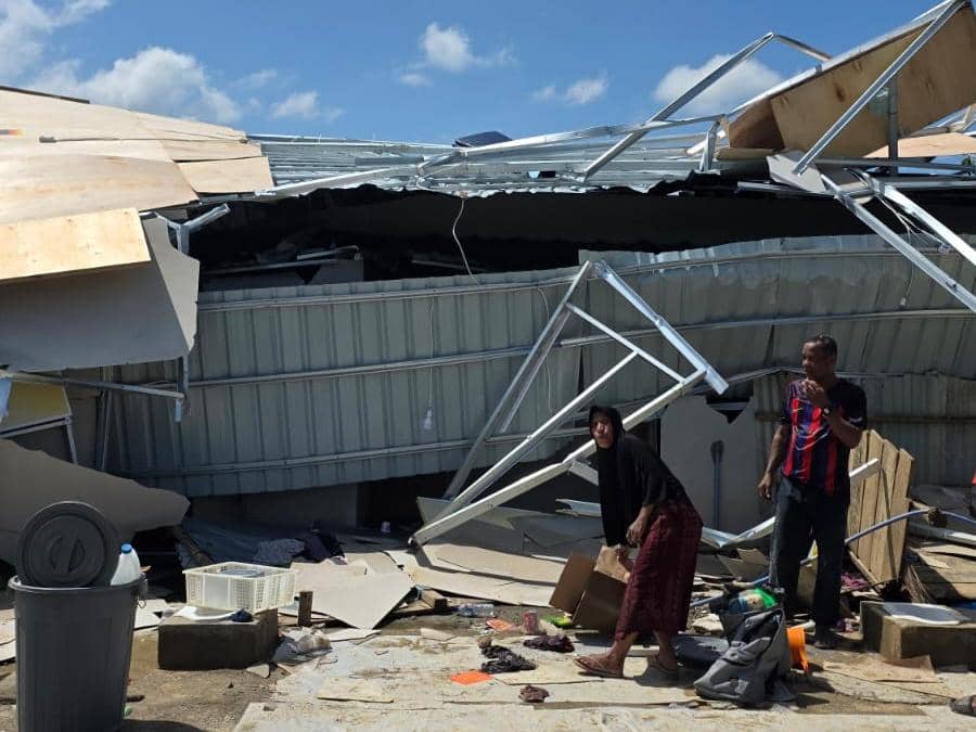 Angin Kencang Hancurkan 58 Unit Huntara di Aceh Utara