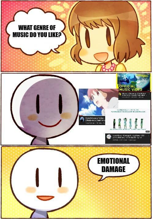 meme anime tentang sakit hati