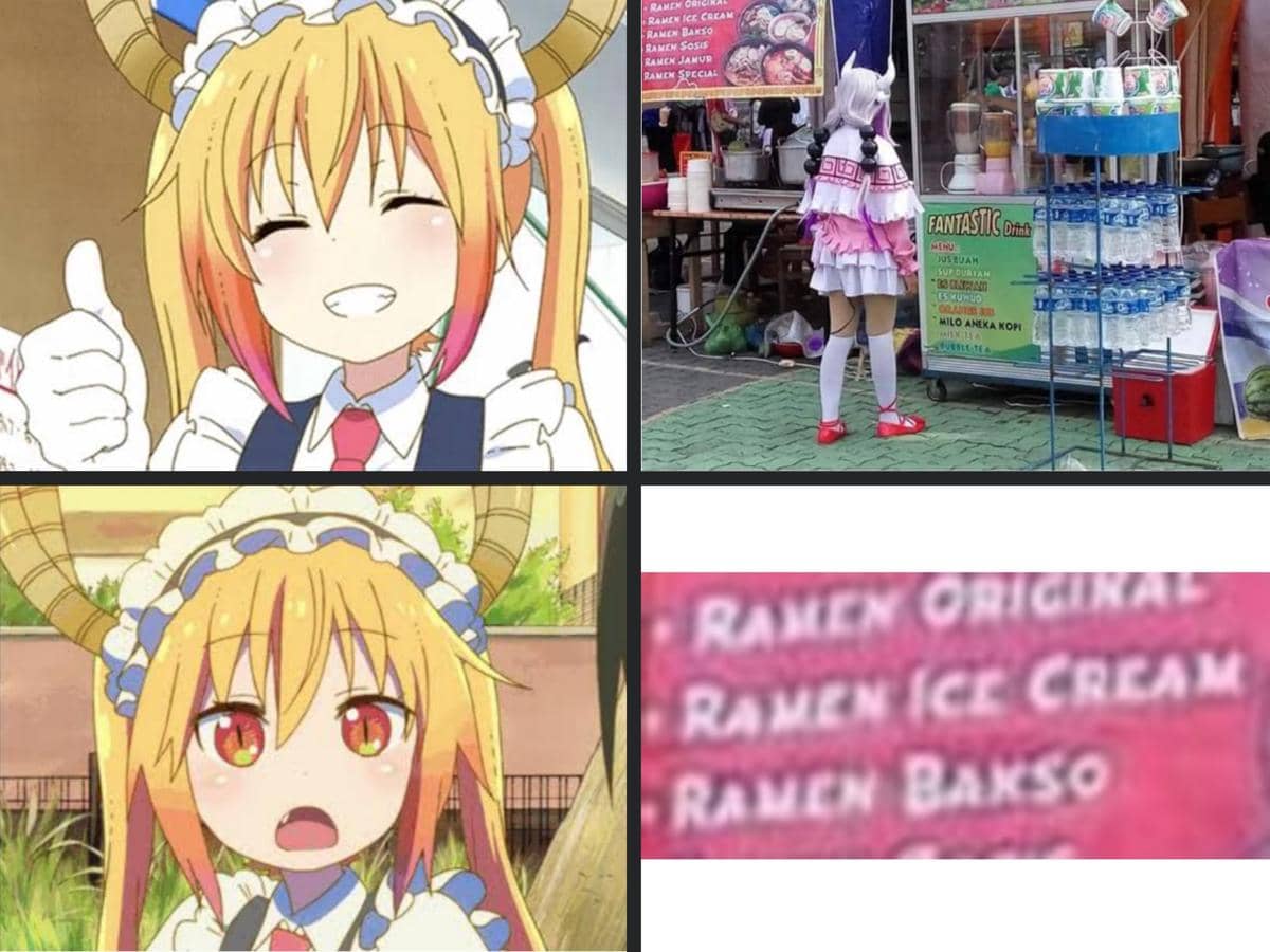 meme anime tentang es krim