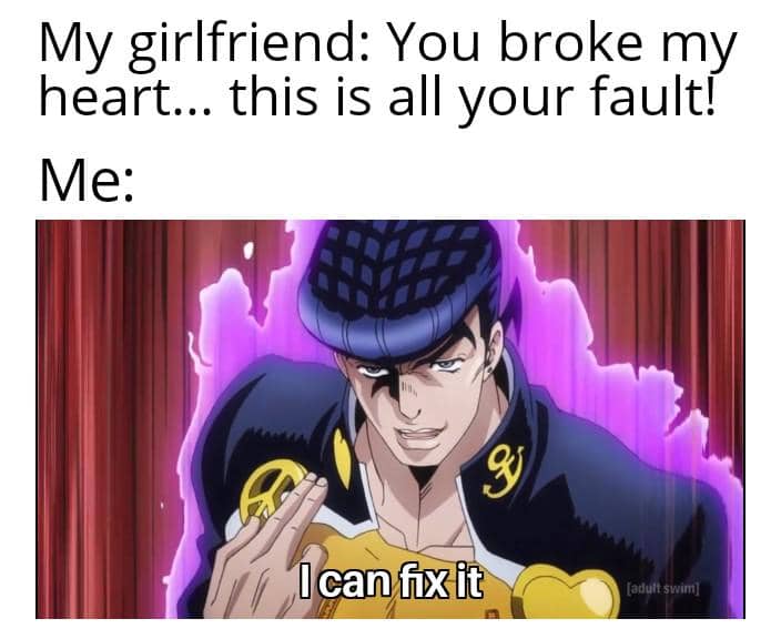 meme anime tentang sakit hati