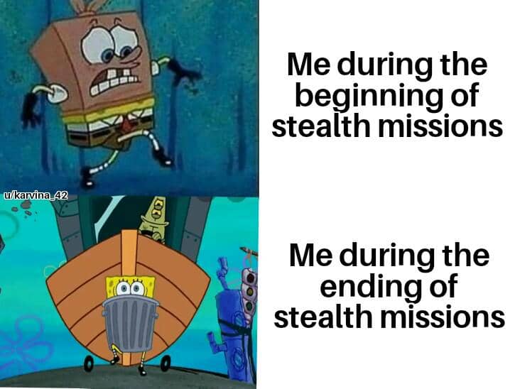 meme SpongeBob tentang video game