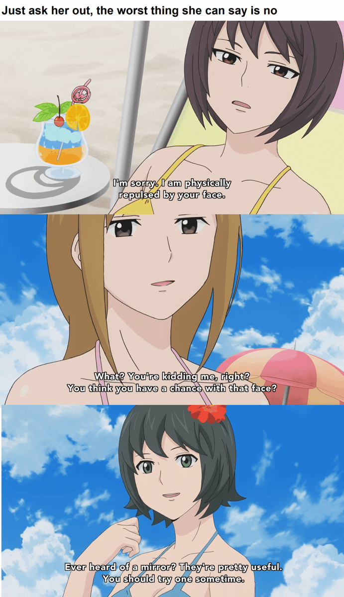 meme anime tentang sakit hati