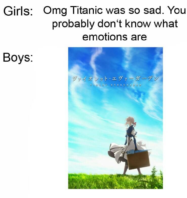 meme anime tentang sakit hati