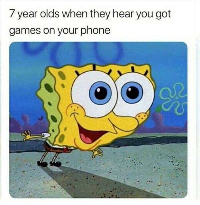 meme SpongeBob tentang video game