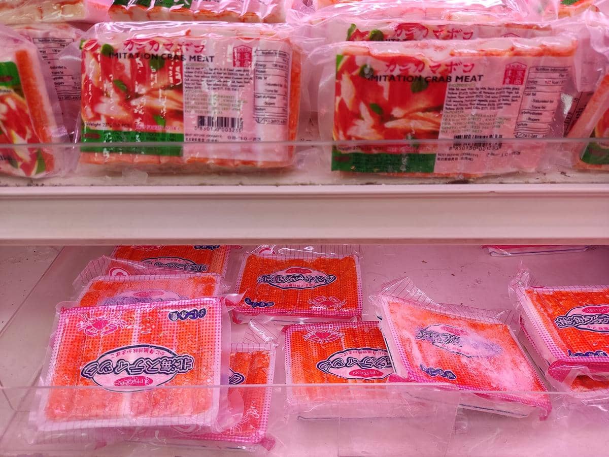 ilustrasi crab stick siap pakai 