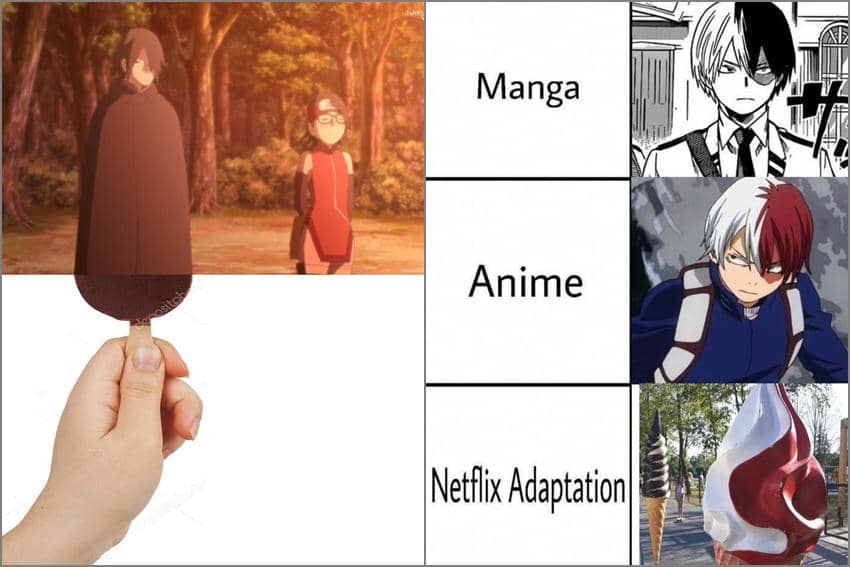 8 Meme Anime tentang Es Krim, Sasuke dan Shoto Kena Roasting