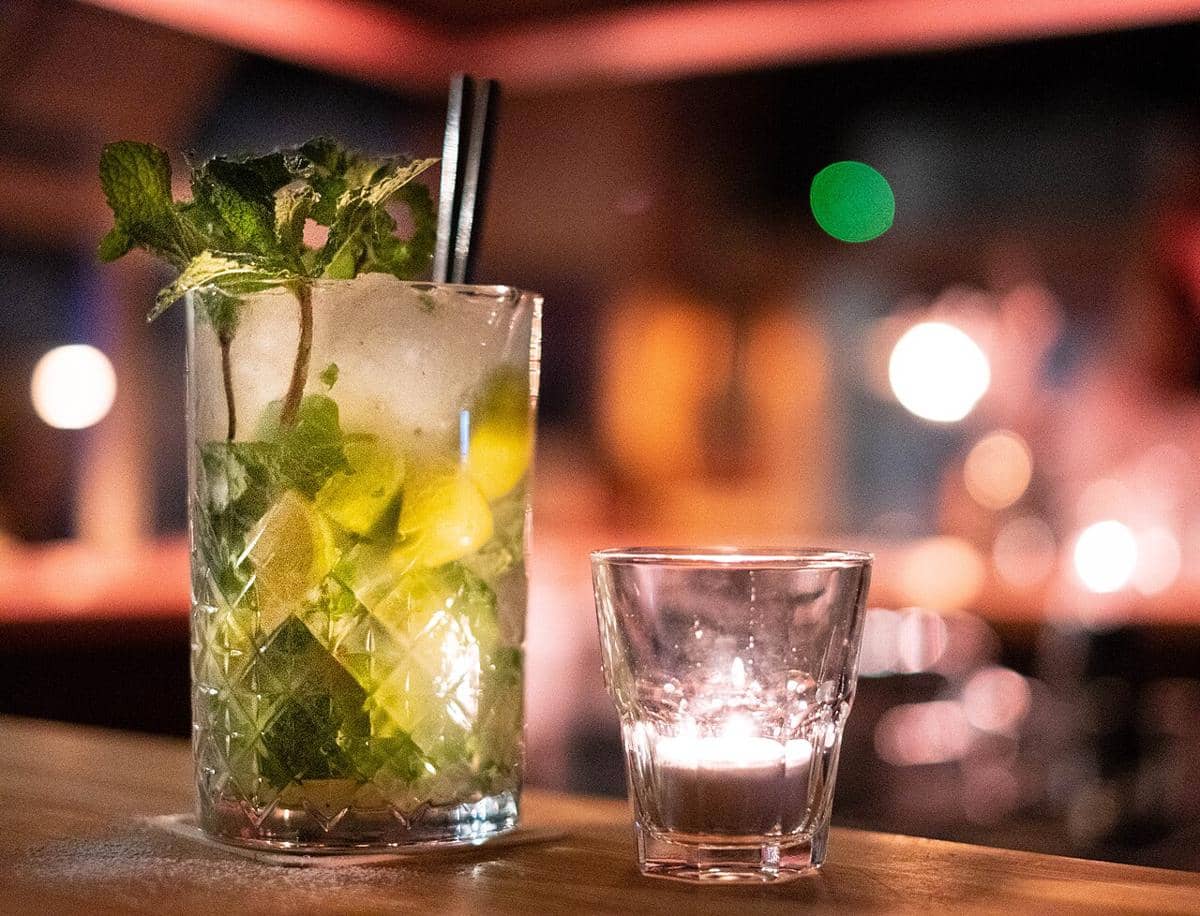 ilustrasi mojito lemon mint